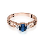 Inel Aur 14K cu Safir 0.50 ct - Imagine 9