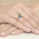 Inel Aur 14K W014 Topaz London Blue 0.50ct - Imagine 8