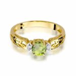 Inel Aur 14K cu Peridot 0.60 ct - Imagine 2