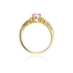 Inel Aur 14K cu Topaz Roz 0.50ct - Imagine 3