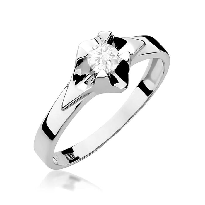 Inel Aur 14K W0155 Diamant Cultivat 0.30ct - Imagine 9