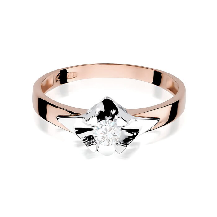 Inel Aur 14K W0155 Diamant Cultivat 0.25ct - Imagine 6