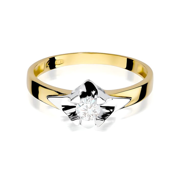 Inel Aur 14K W0155 Diamant Cultivat 0.30ct - Imagine 2