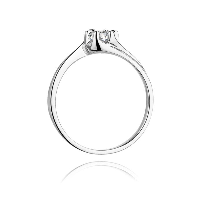 Inel Aur 14K W163 Diamant Cultivat 0.30ct - Imagine 11