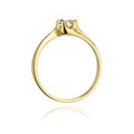 Inel Aur 14K W163 Diamant Cultivat 0.30ct - Imagine 3
