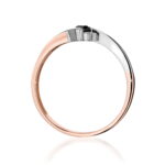 Inel Aur 14K W0177 Diamant Negru 0.12ct - Imagine 7