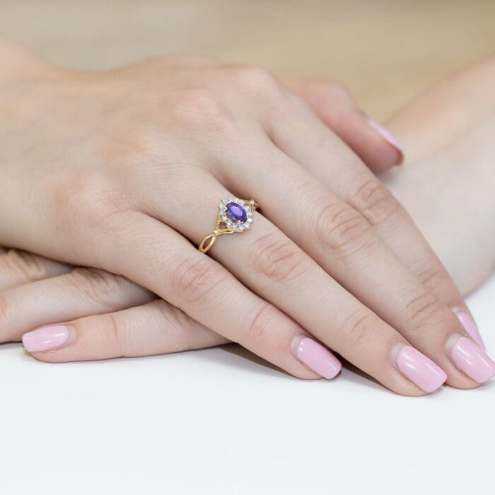 Inel Aur 14K W0182 Tanzanit 0.40ct - Imagine 4