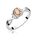 Inel Aur 14k cu Morganit 0.60 ct si Diamante 0.05 ct - Imagine 9