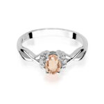 Inel Aur 14k cu Morganit 0.60 ct si Diamante 0.05 ct - Imagine 10