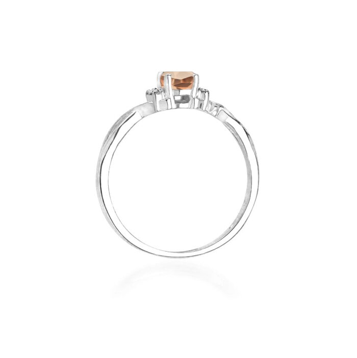 Inel Aur 14k cu Morganit 0.60 ct si Diamante 0.05 ct - Imagine 11