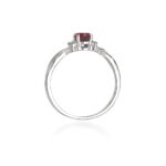 Inel Aur 14k cu Rodolit 0.50 ct si Diamante 0.05 ct - Imagine 11