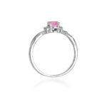 Inel Aur 14k cu Topaz Roz 0.50 ct si Diamante 0.05 ct - Imagine 11