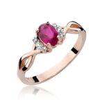 Inel Aur 14k cu Rubin 0.60 ct - Imagine 8