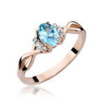 Inel Aur 14K cu Topaz 0.50 ct - Imagine 8