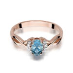 Inel Aur 14K cu Topaz 0.50 ct - Imagine 9