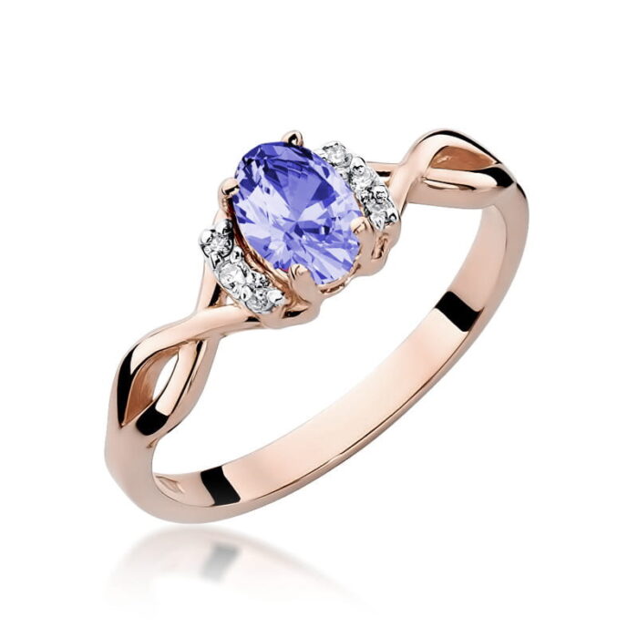 Inel Aur 14K cu Tanzanit 0.40 ct - Imagine 7