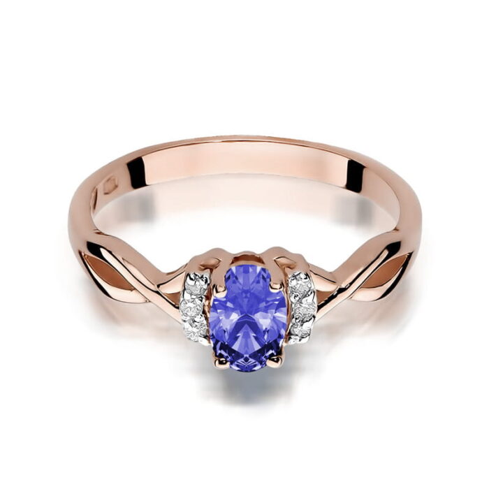 Inel Aur 14K cu Tanzanit 0.40 ct - Imagine 8