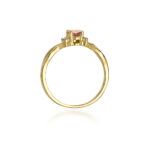 Inel Aur 14k cu Morganit 0.60 ct si Diamante 0.05 ct - Imagine 3
