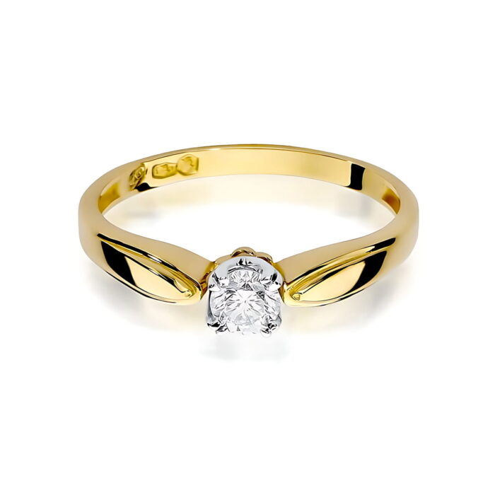Inel Aur 14K W197 Diamant Laborator 0.25ct - Imagine 2