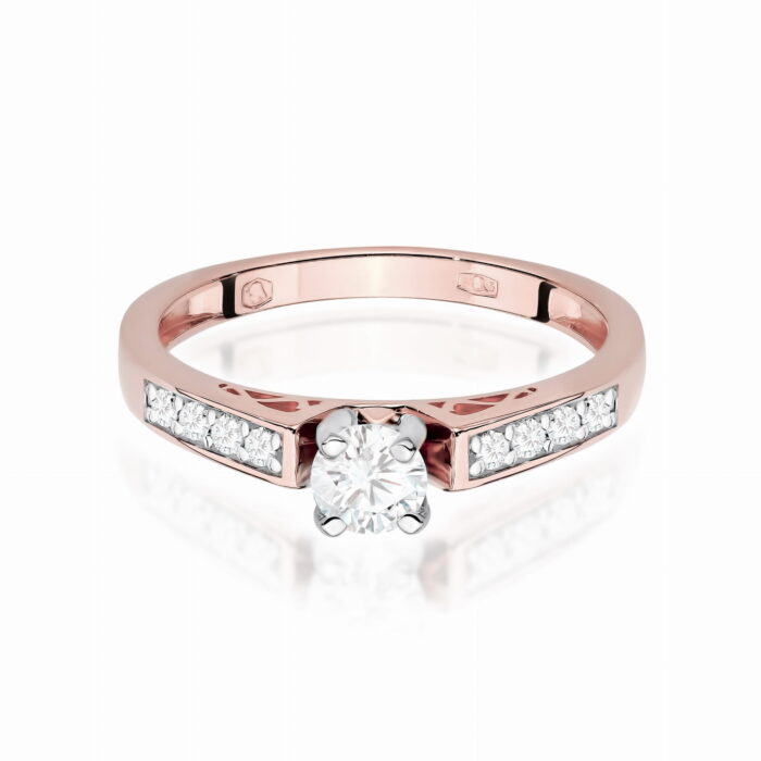 Inel Aur 14K cu Diamante de Laborator 0.42 ct - Imagine 11