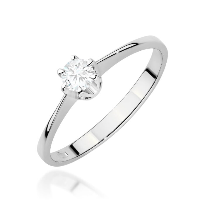 Inel Aur 14K cu Diamant de Laborator 0.20 ct - Imagine 6
