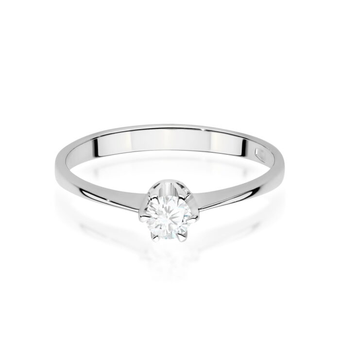 Inel Aur 14K cu Diamant de Laborator 0.20 ct - Imagine 7