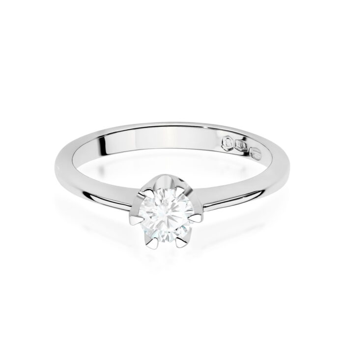 Inel Aur 14K cu Diamant de Laborator 0.50 - Imagine 10