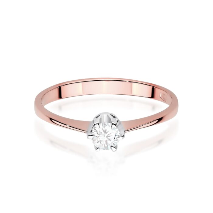 Inel Aur 14K cu Diamant de Laborator 0.20 ct - Imagine 10