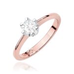 Inel Aur 14K cu Diamant de Laborator 0.50 - Imagine 5