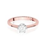 Inel Aur 14K cu Diamant de Laborator 0.50 - Imagine 6