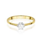 Inel Aur 14K cu Diamant de Laborator 0.20 ct - Imagine 2
