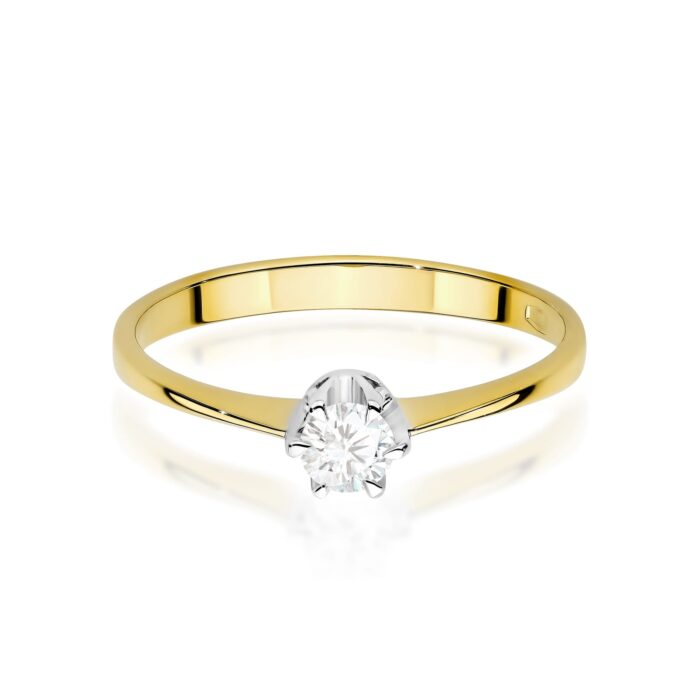 Inel Aur 14K cu Diamant de Laborator 0.20 ct - Imagine 2