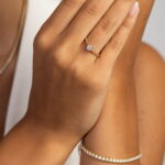 Inel Aur 14K cu Diamant de Laborator 0.20 ct - Imagine 4