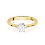 Inel Aur 14K cu Diamant de Laborator 0.50 - Imagine 2