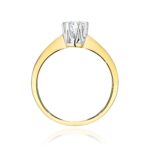 Inel Aur 14K cu Diamant de Laborator 0.50 - Imagine 3