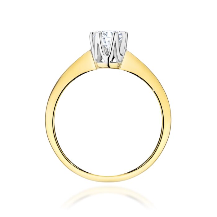Inel Aur 14K cu Diamant de Laborator 0.50 - Imagine 3