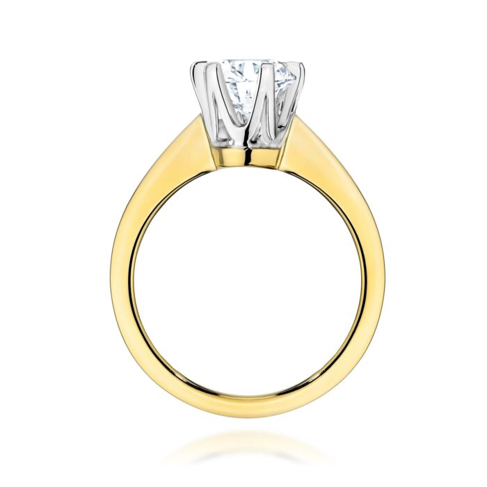Inel Aur 14K cu Diamant de Laborator 1.00 ct - Imagine 3