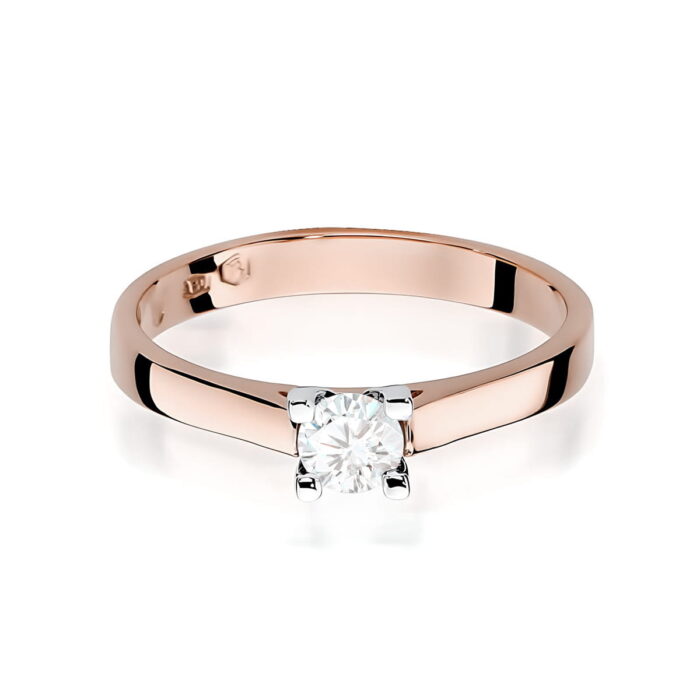 Inel Aur 14K W0221 Diamant Cultivat 0.20ct - Imagine 6