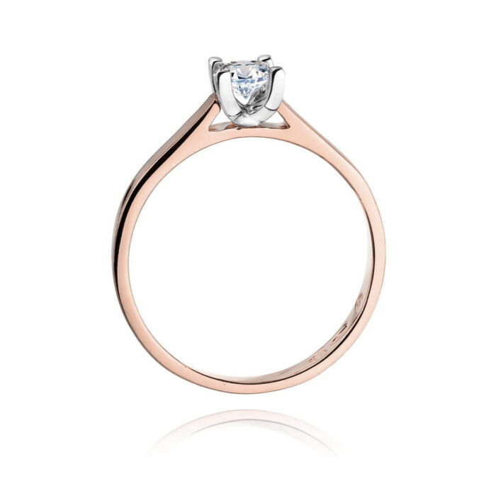 Inel Aur 14K W0221 Diamant Cultivat 0.20ct - Imagine 7