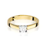 Inel Aur 14K W0221 Diamant Cultivat 0.20ct - Imagine 2