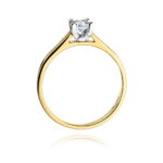 Inel Aur 14K W0221 Diamant Cultivat 0.20ct - Imagine 3