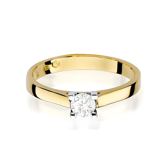 Inel Aur 14K W0221 Diamant Cultivat 0.25ct - Imagine 2
