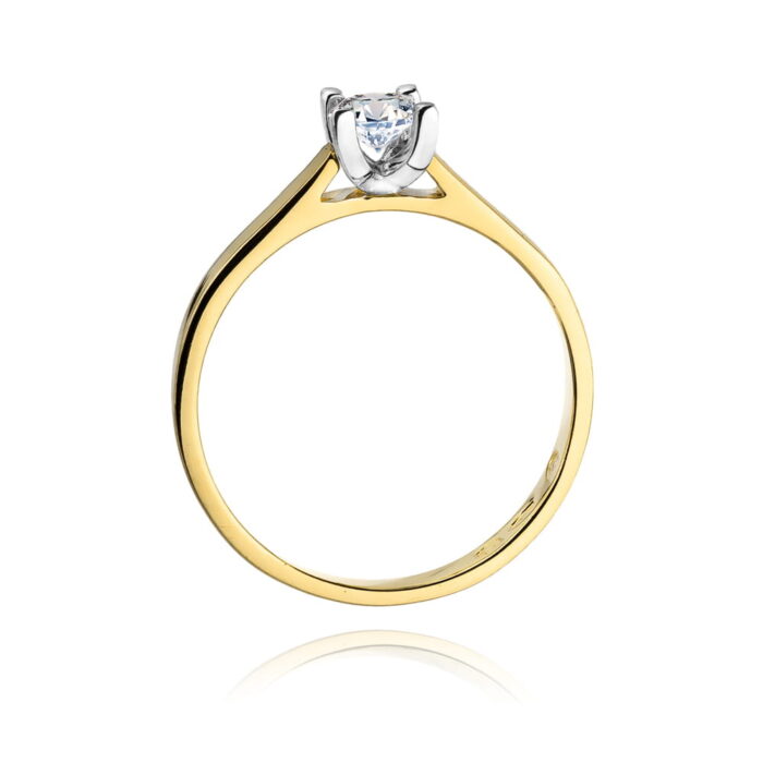 Inel Aur 14K W0221 Diamant Cultivat 0.30ct - Imagine 3
