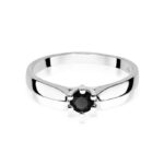 Inel Aur 14K W222B Diamant Negru 0.30ct - Imagine 10
