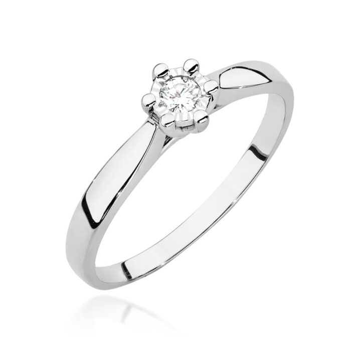 Inel Aur 14K W0222BT Diamant 0.08ct - Imagine 7