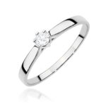Inel Aur 14K cu Diamant de Laborator 0.10 ct - Imagine 5