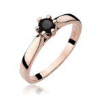 Inel Aur 14K W222B Diamant Negru 0.30ct - Imagine 5