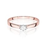 Inel Aur 14K cu Diamant de Laborator 0.10 ct - Imagine 9