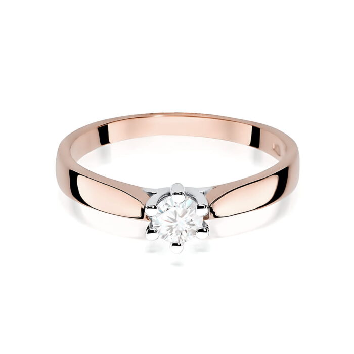 Inel Aur 14K W0222 Diamant Cultivat 0.25ct - Imagine 6