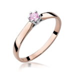 Inel Aur 14K W0222 Topaz Roz 0.15ct - Imagine 3